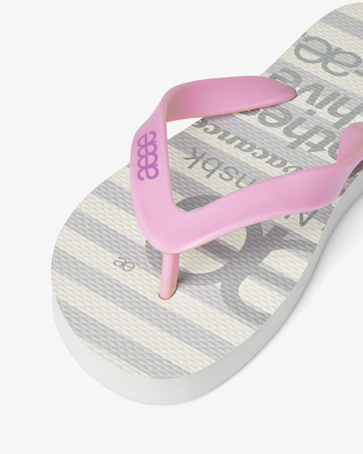 에이이에이이(AEAE) WEB LOGO STRIPE FLIP FLOP [GREY]