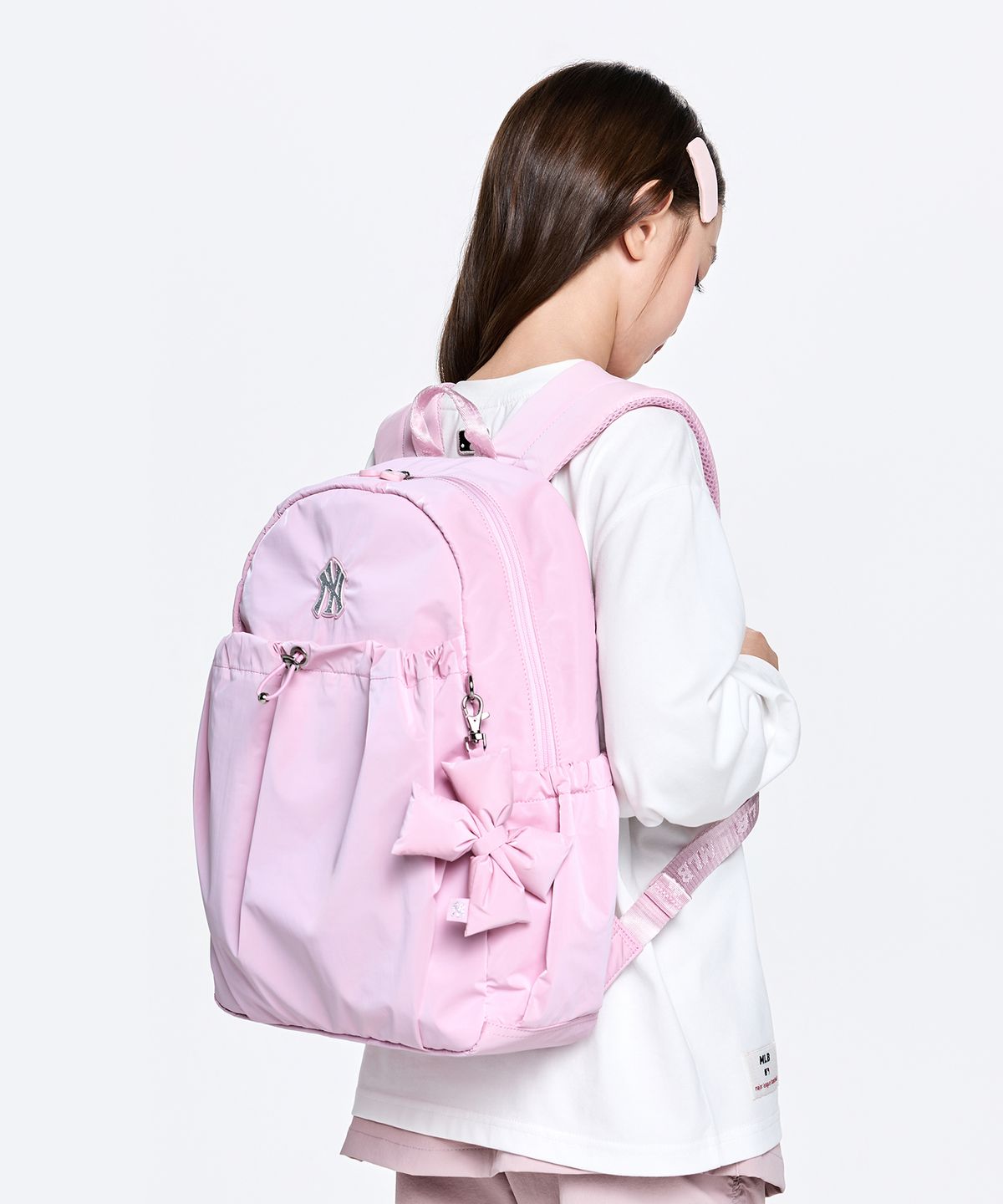 엠엘비 키즈(MLB KIDS) 글로시 스트링 백팩 NY (L.Pink)
