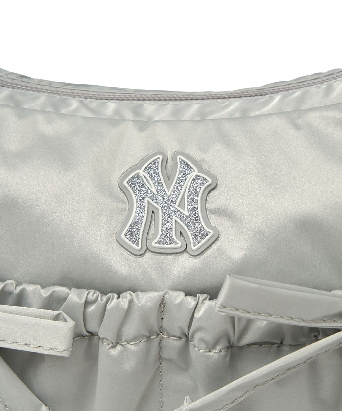 엠엘비 키즈(MLB KIDS) 글로시 라운드 호보 크로스백 NY (L.Grey)