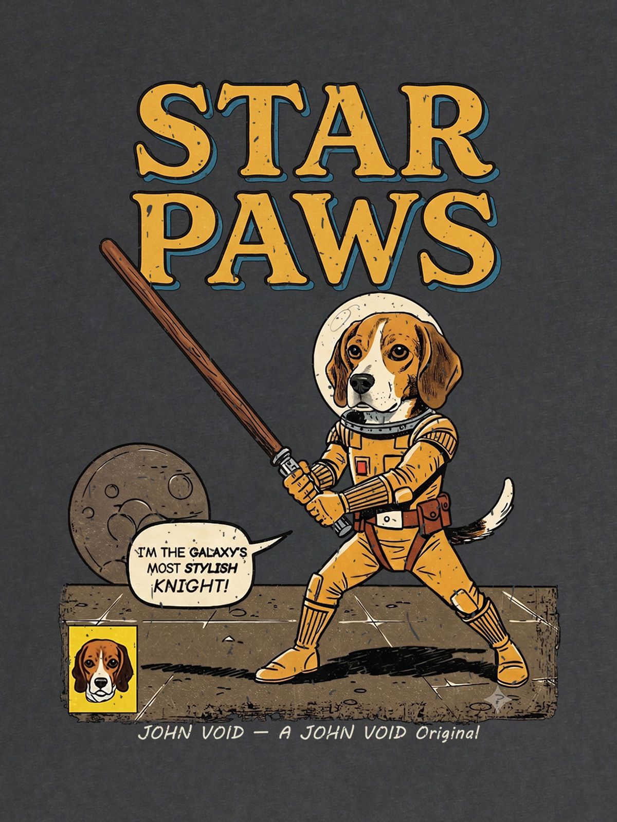 세이브어독(SAVE A DOG) STAR PAWS PIGMENT HALF-SLEEVE T-SHIRT (SIZE ~5XL)