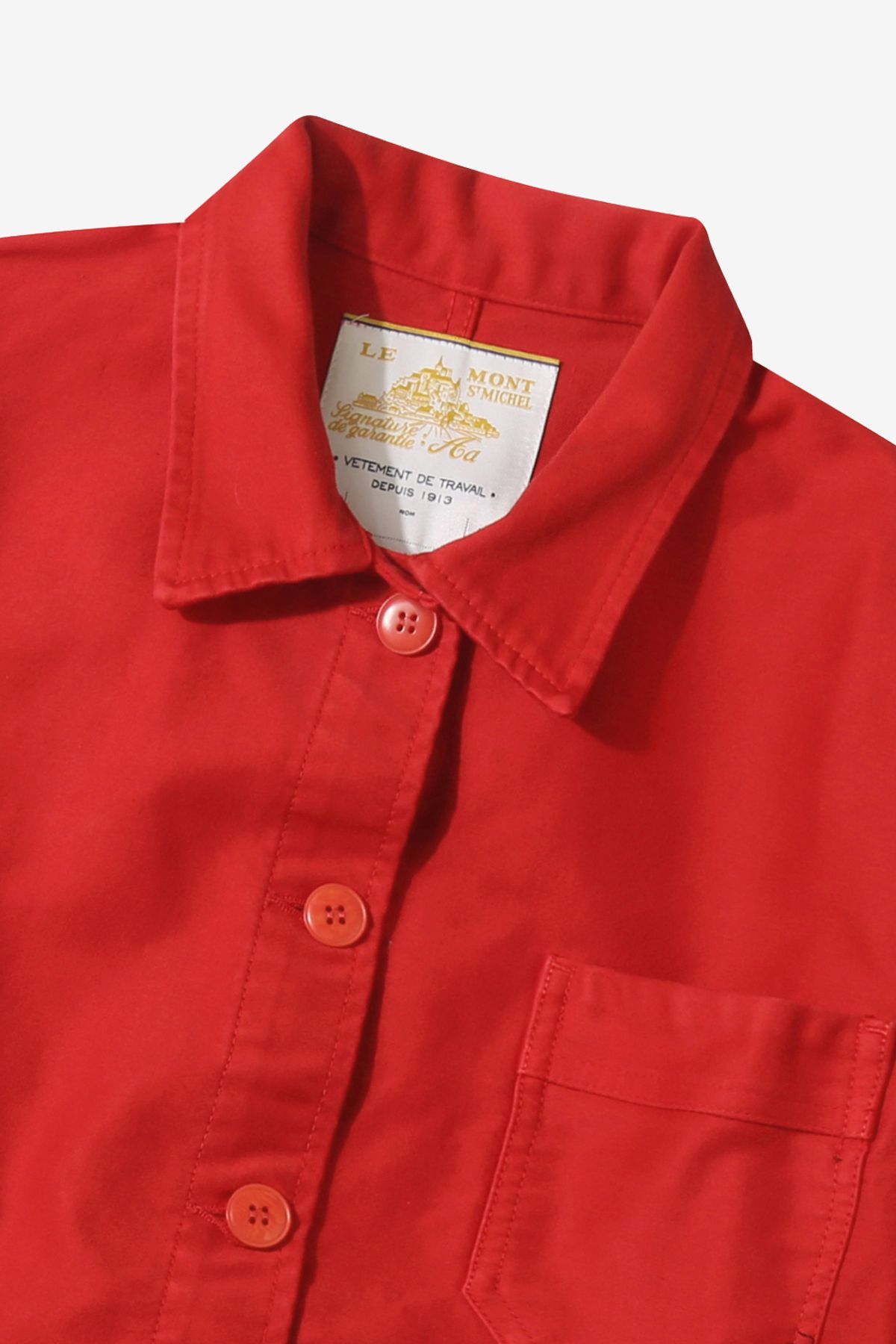 르몽생미셸(LE MONT ST MICHEL) (W)Genuine Lmsm Work Jacket_Red