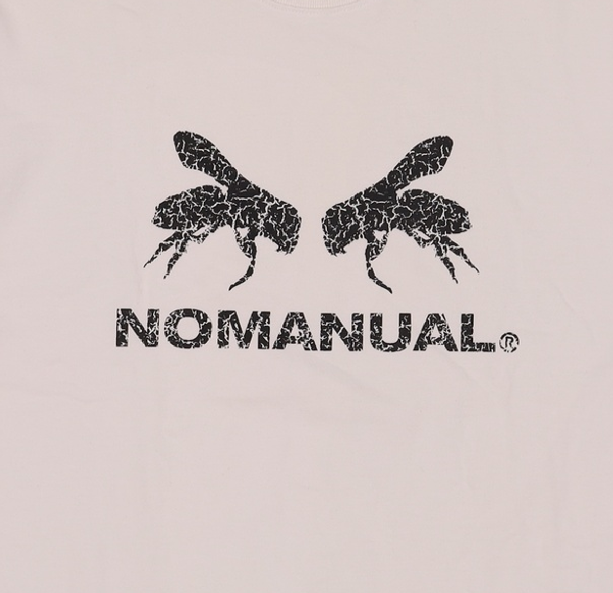 노매뉴얼(NOMANUAL) WORKER BEE T-SHIRT - WHITE 100