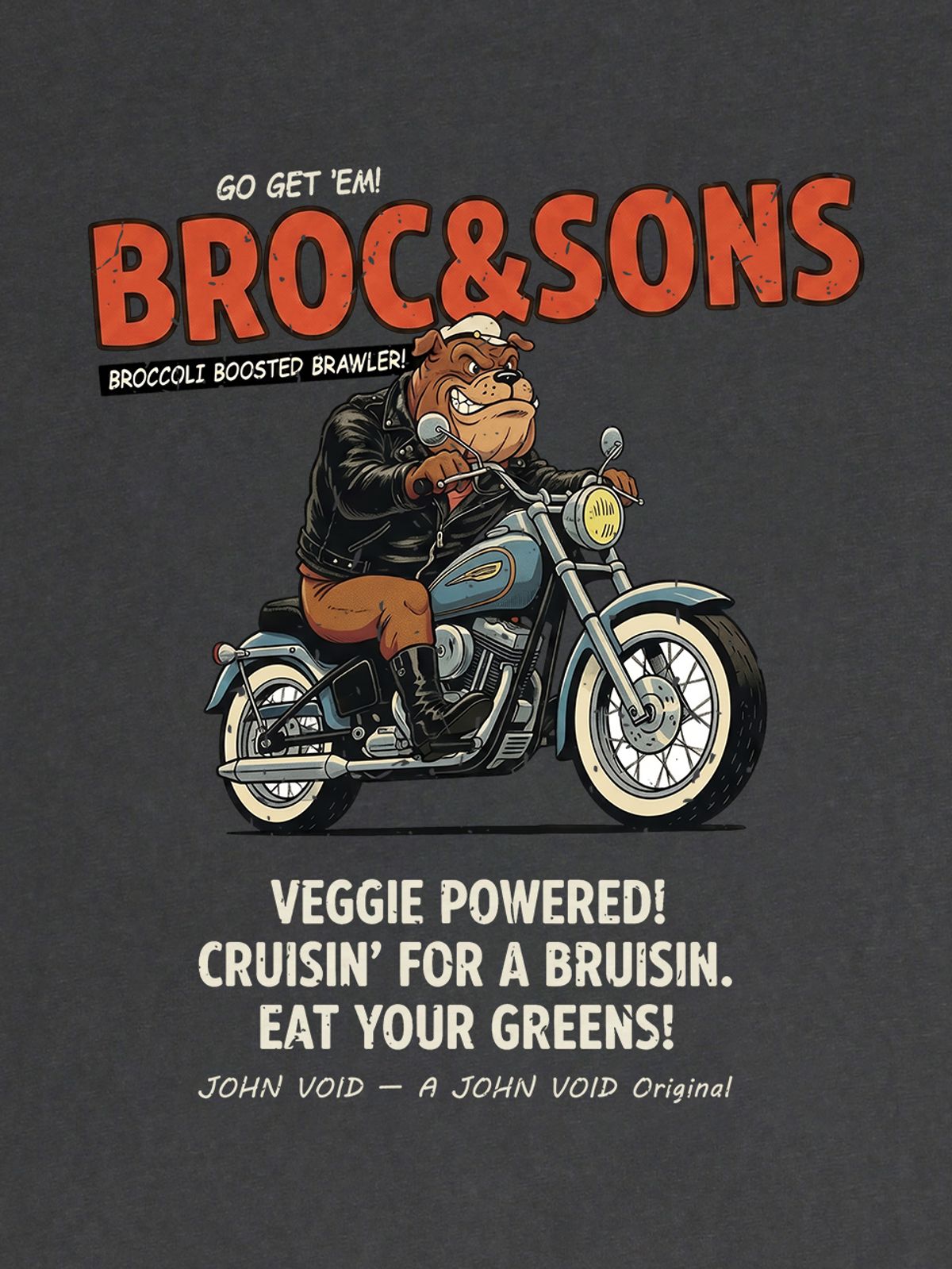세이브어독(SAVE A DOG) BROC&SONS BIKE PIGMENT HALF-SLEEVE T-SHIRT (SIZE ~5XL)
