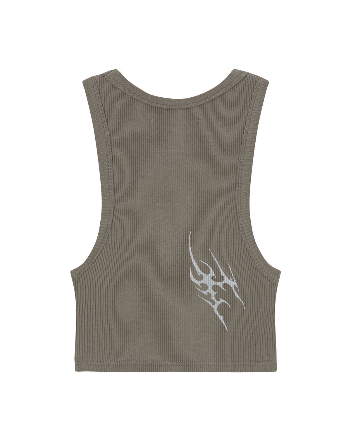 인세인개러지(INSANEGARAGE) INSANE WOMEN GRAPHIC CROP SLEEVELESS_BROWN