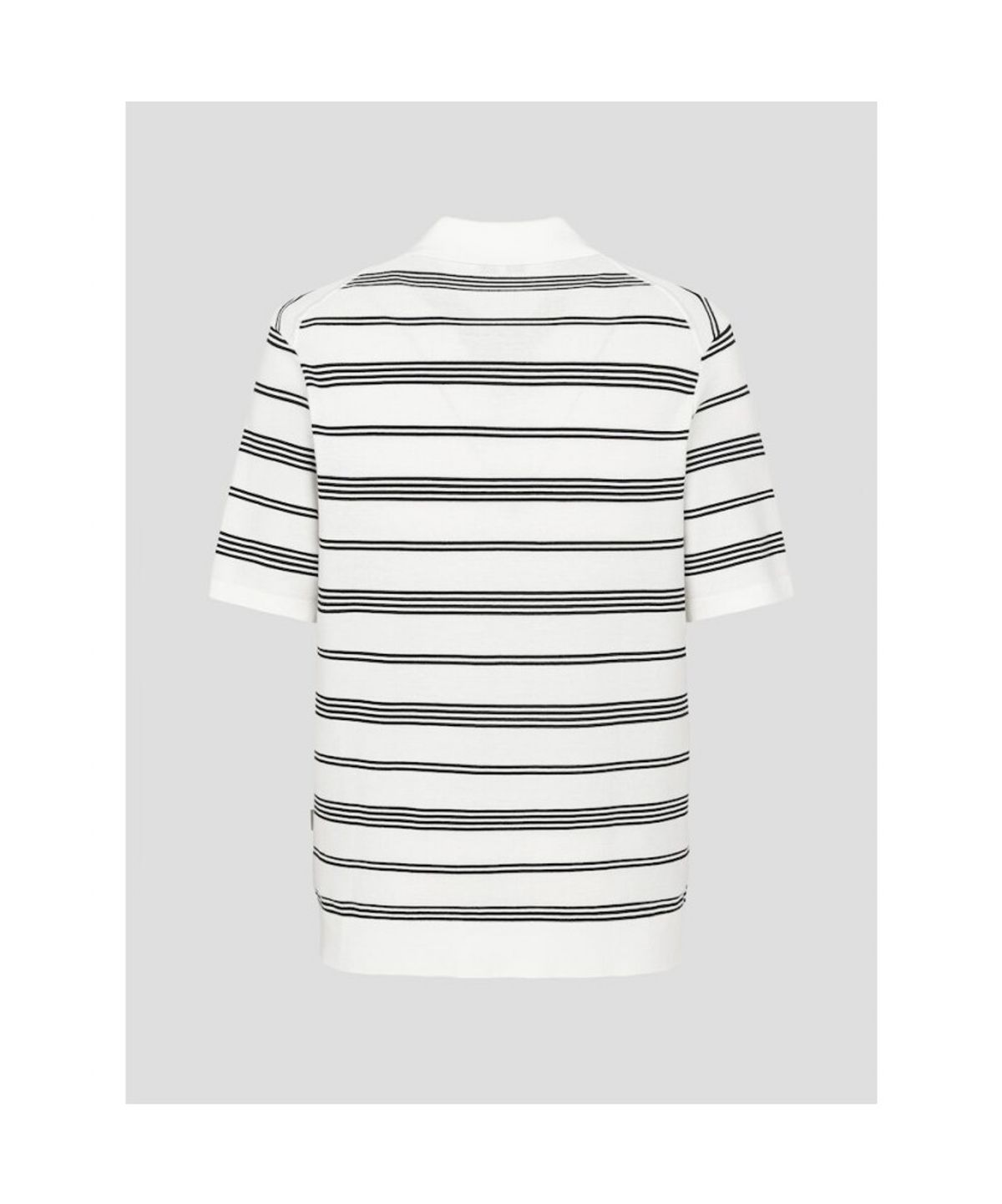 빈폴 멘(BEANPOLE MEN) 스트라이프 칼라넥 니트  아이보리