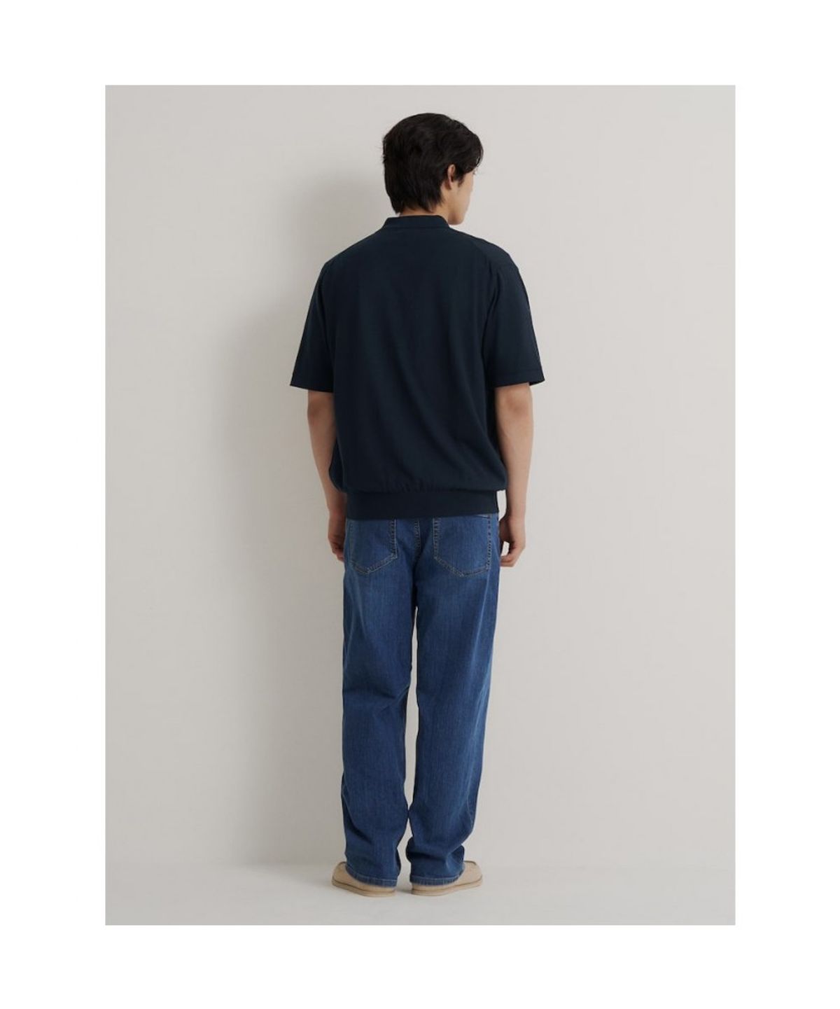 빈폴 멘(BEANPOLE MEN) 이태리 코튼 칼라넥 카디건  네이비
