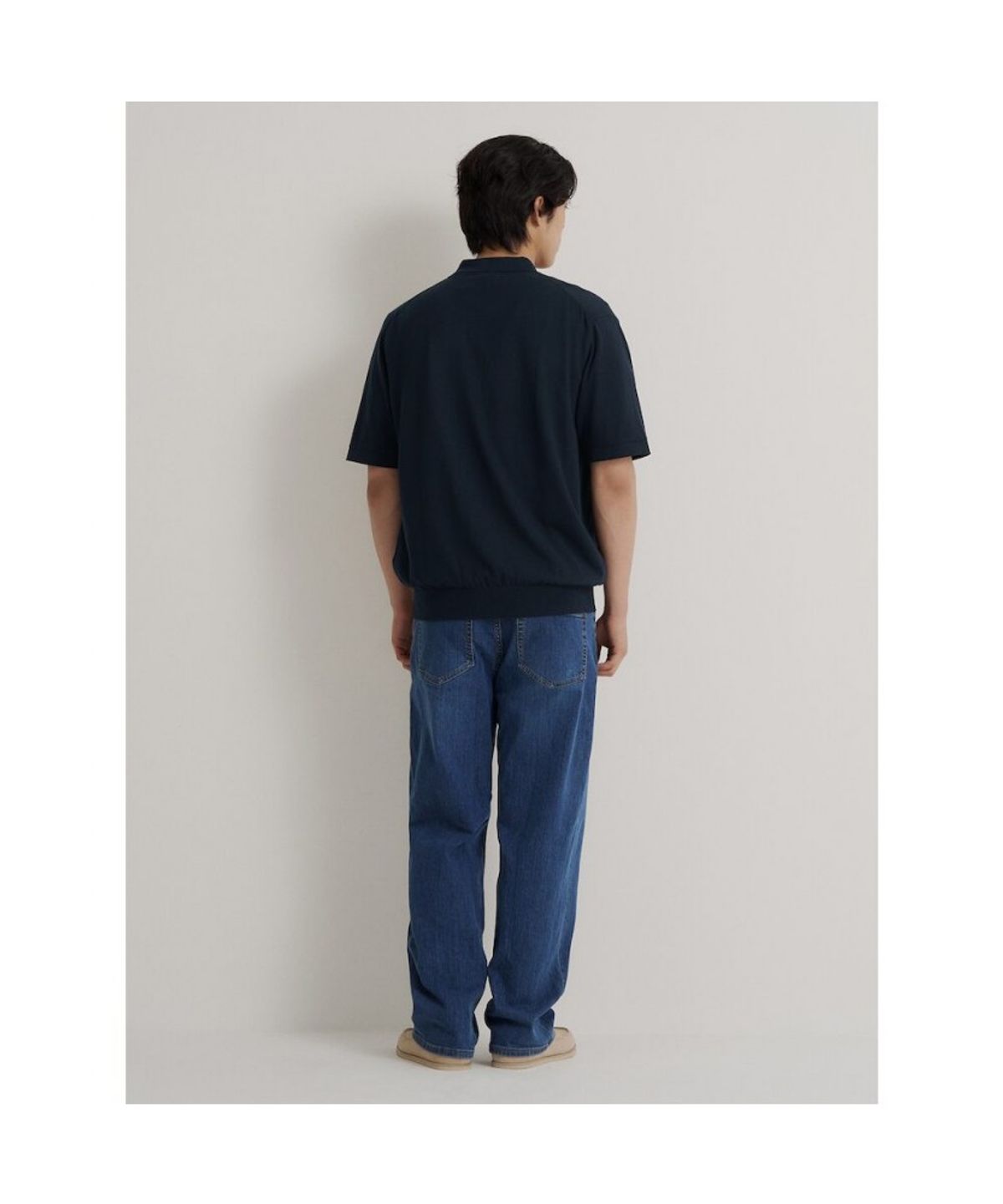 빈폴 멘(BEANPOLE MEN) 이태리 코튼 칼라넥 카디건  네이비
