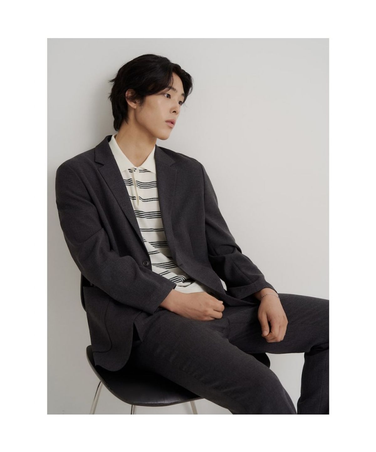 빈폴 멘(BEANPOLE MEN) 스트레치 셋업 재킷  애쉬