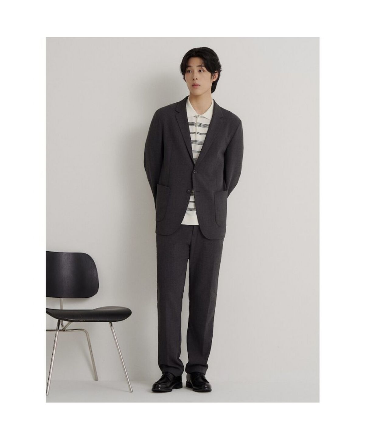 빈폴 멘(BEANPOLE MEN) 스트레치 셋업 재킷  애쉬