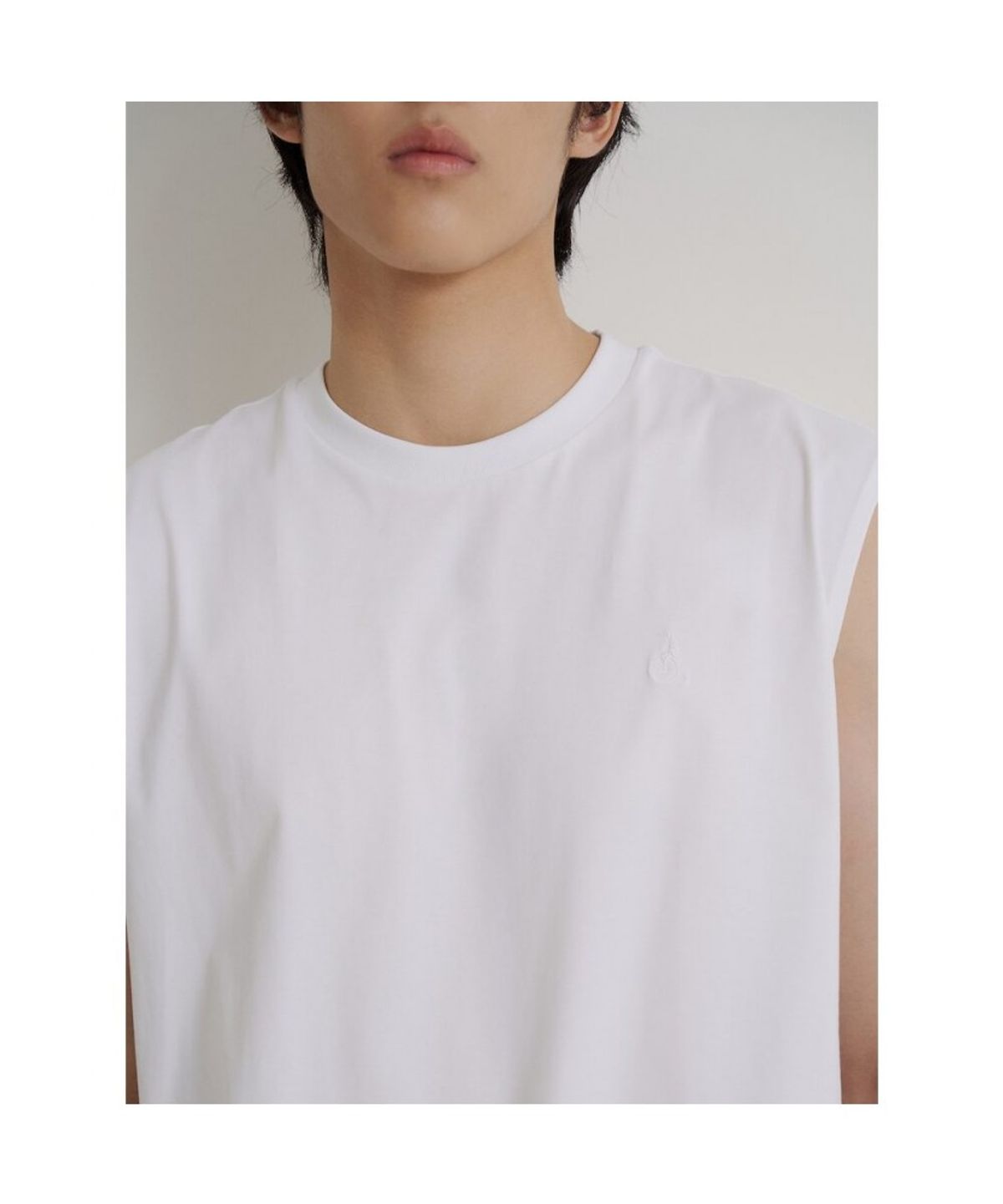 빈폴 멘(BEANPOLE MEN) [Essential] 슬리브리스 티셔츠  화이트