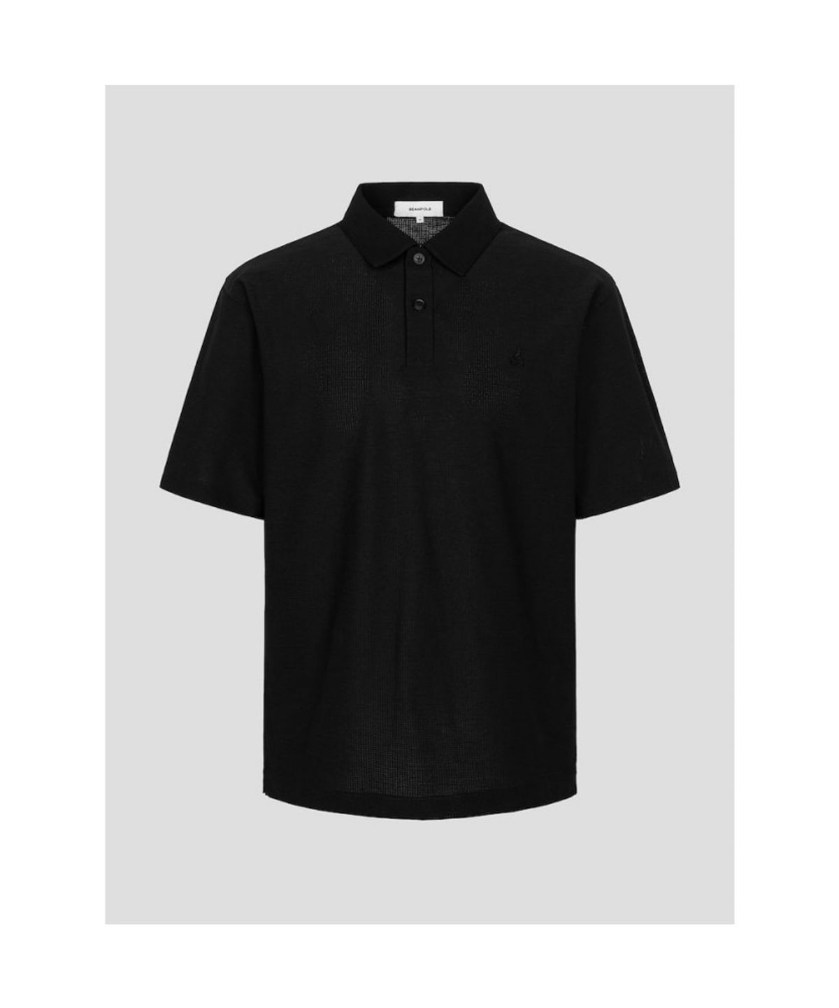 빈폴 멘(BEANPOLE MEN) 에어도트 칼라넥 반소매 티셔츠  블랙