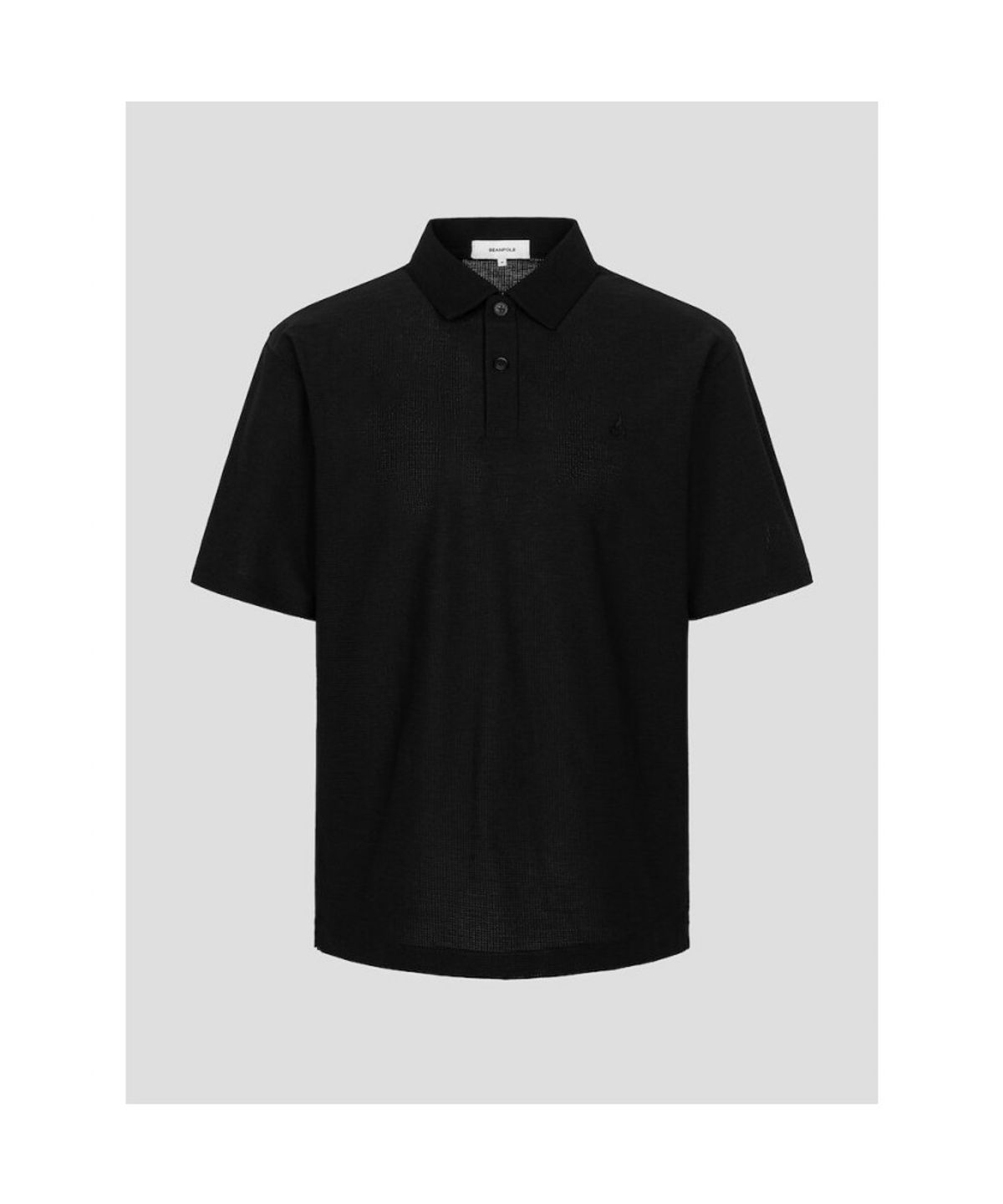 빈폴 멘(BEANPOLE MEN) 에어도트 칼라넥 반소매 티셔츠  블랙