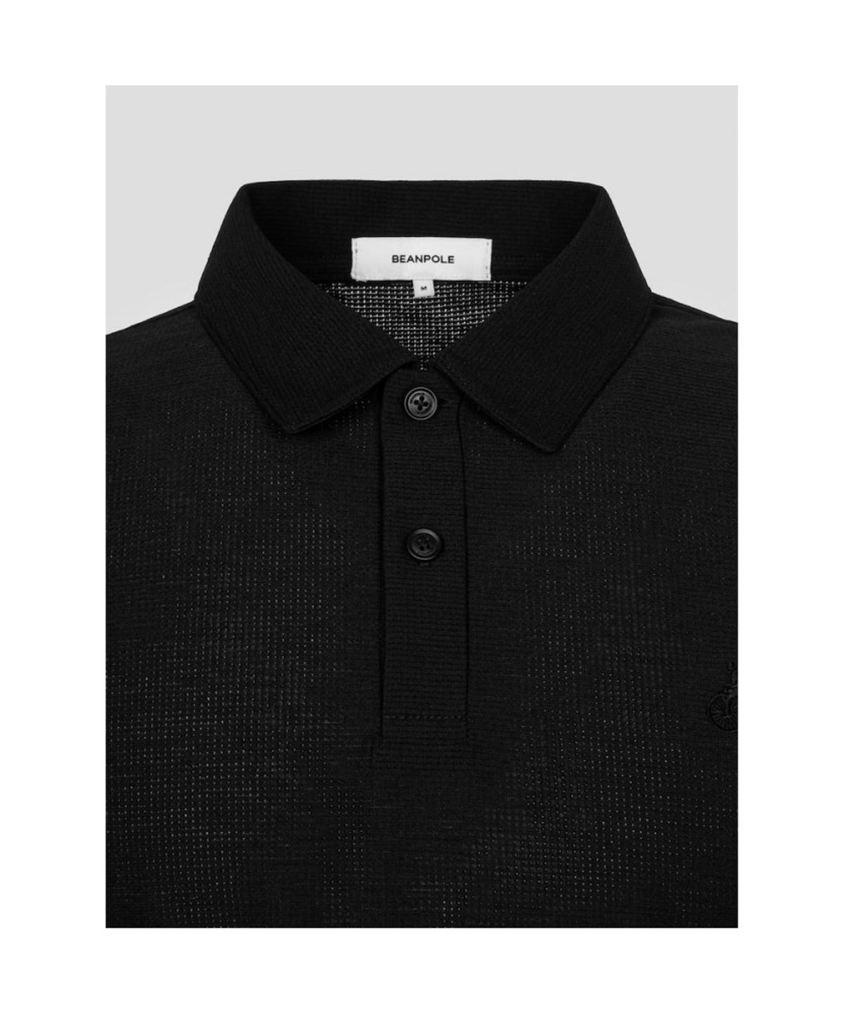 빈폴 멘(BEANPOLE MEN) 에어도트 칼라넥 반소매 티셔츠  블랙