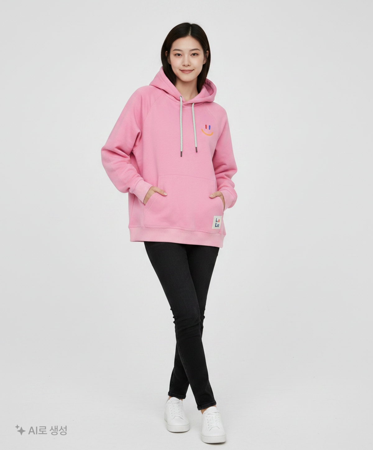 라라(LALA) 후드 티셔츠 S