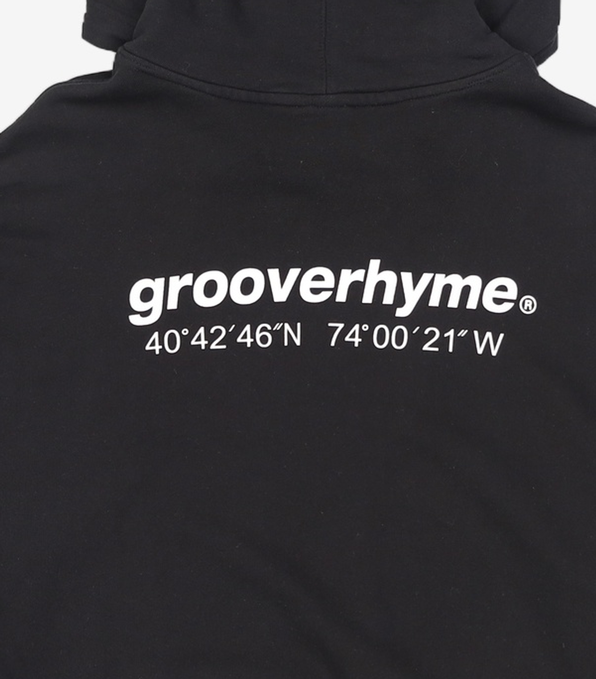 그루브라임(GROOVE RHYME) 유니) C100 3단쭈리 - LOCATION 후드 (세미오버핏)(24년)(네이비) [LRARCTH732P] XL