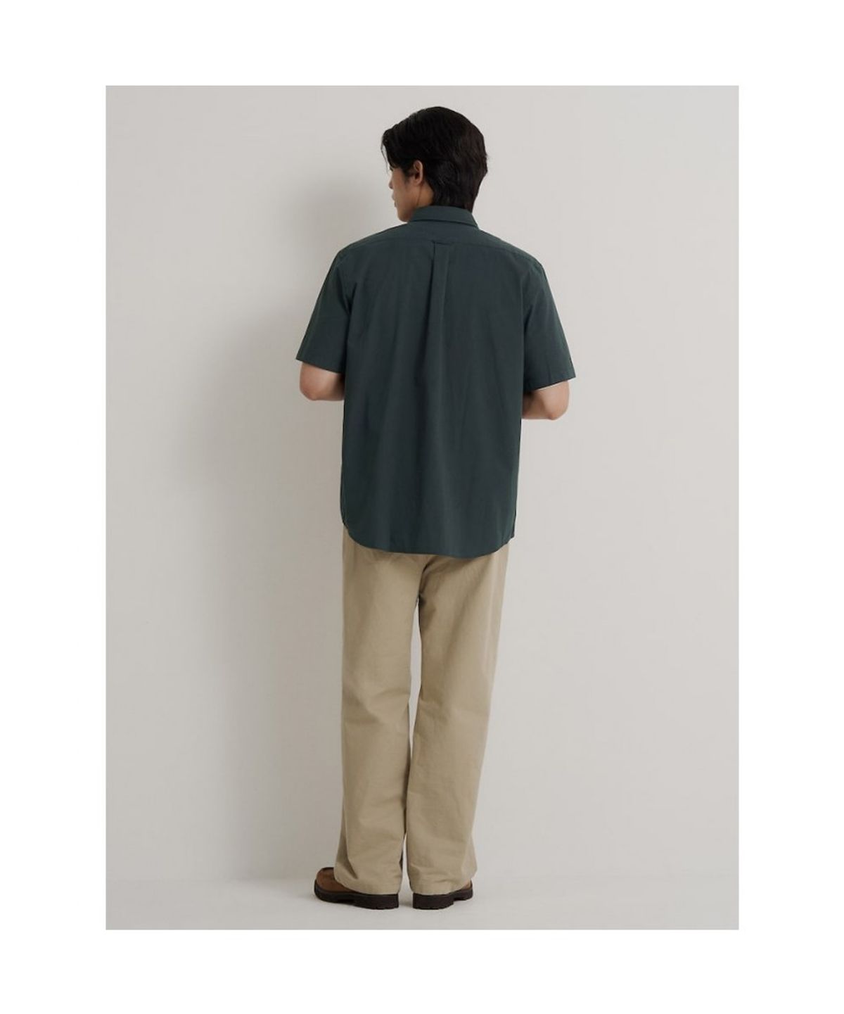 빈폴 멘(BEANPOLE MEN) 나일론 시어서커 반소매 셔츠  그린