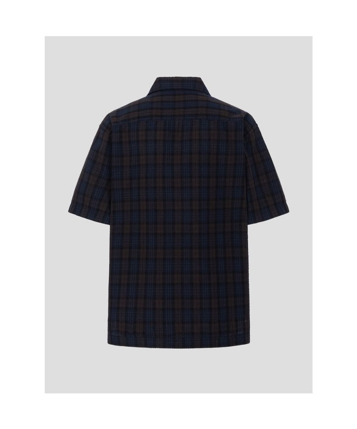 빈폴 멘(BEANPOLE MEN) 타탄체크 아우터형 반소매 셔츠  브라운
