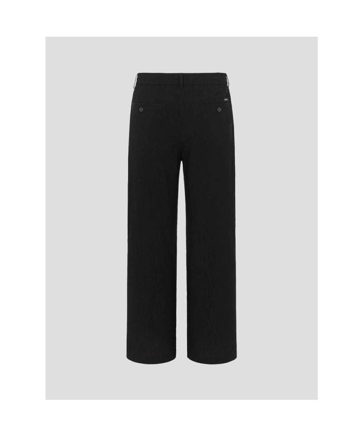 빈폴 멘(BEANPOLE MEN) 크레페 밴딩 와이드 팬츠  블랙