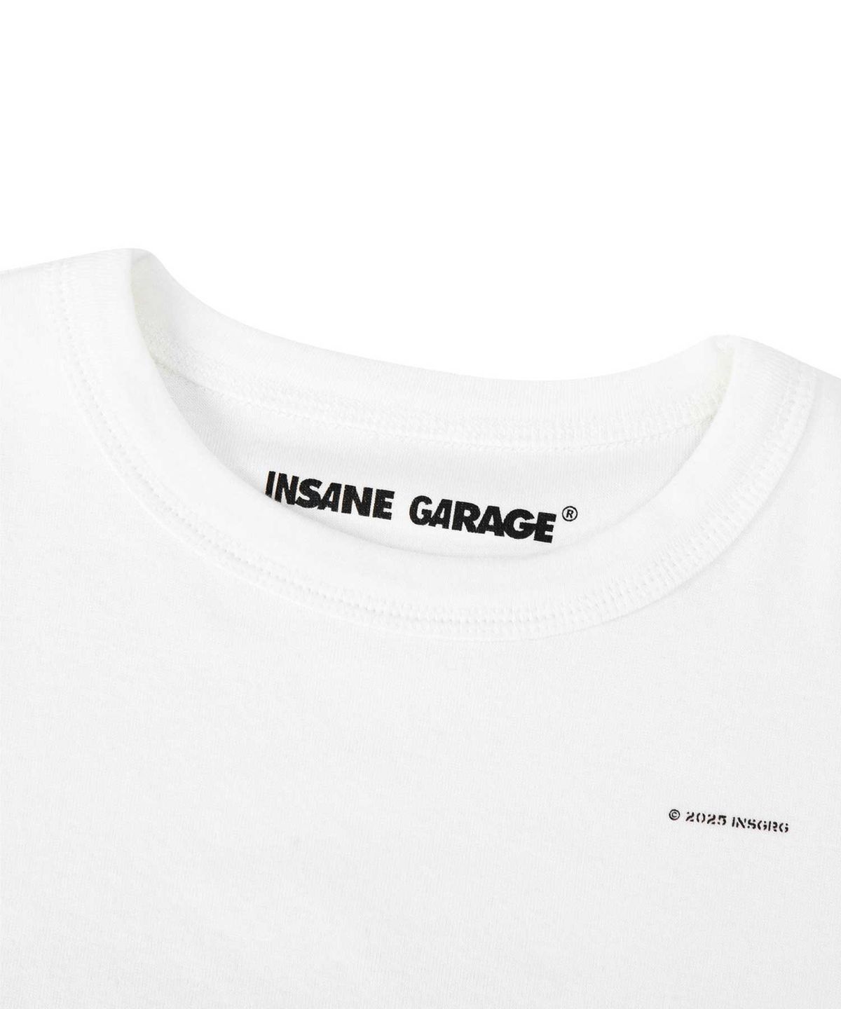 인세인개러지(INSANEGARAGE) INSANE BABY CROP T-SHIRT_WHITE