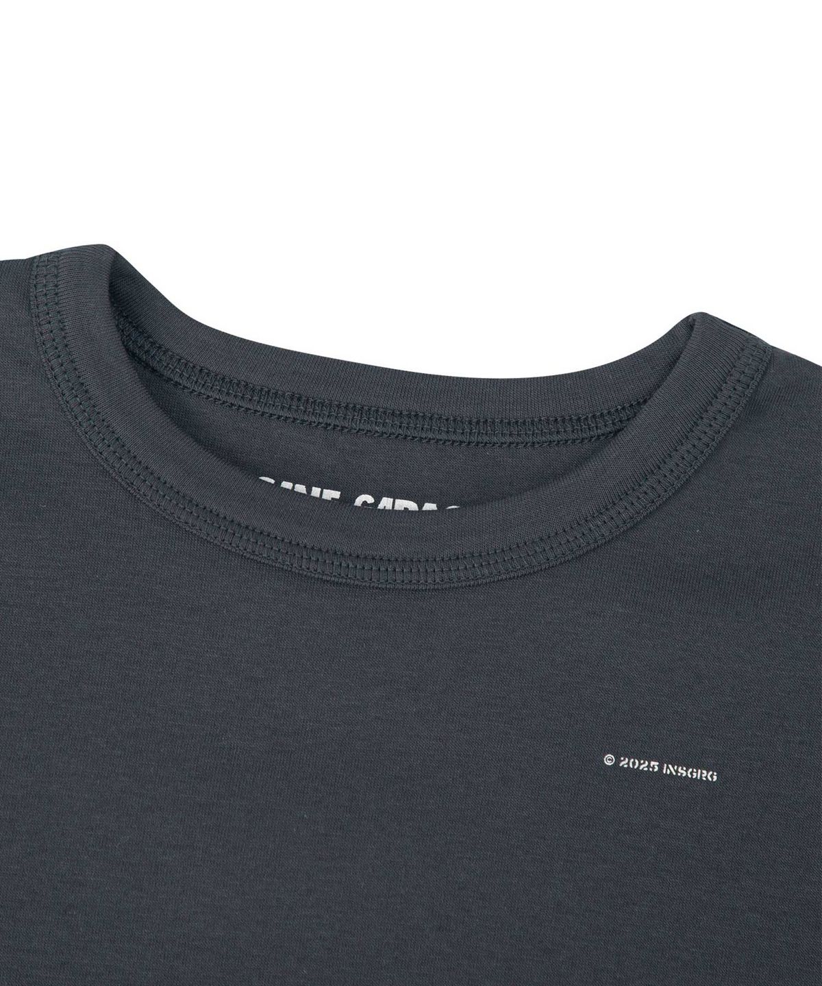 인세인개러지(INSANEGARAGE) INSANE BABY CROP T-SHIRT_WASHED BLACK