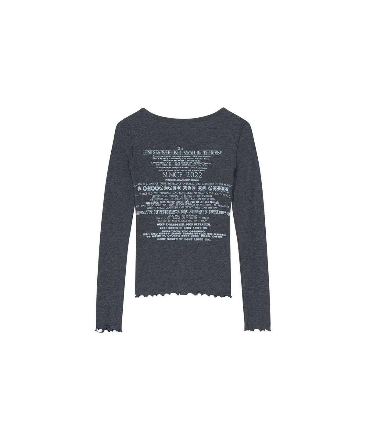 인세인개러지(INSANEGARAGE) INSANE WOMEN CARDIGAN_CHARCOAL