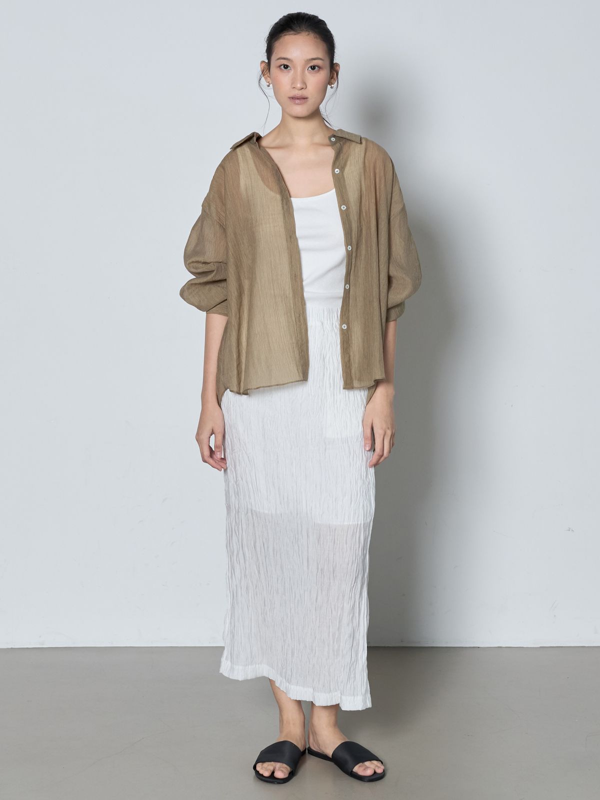 누토프(NUTOFFE) Rare Skirt_White