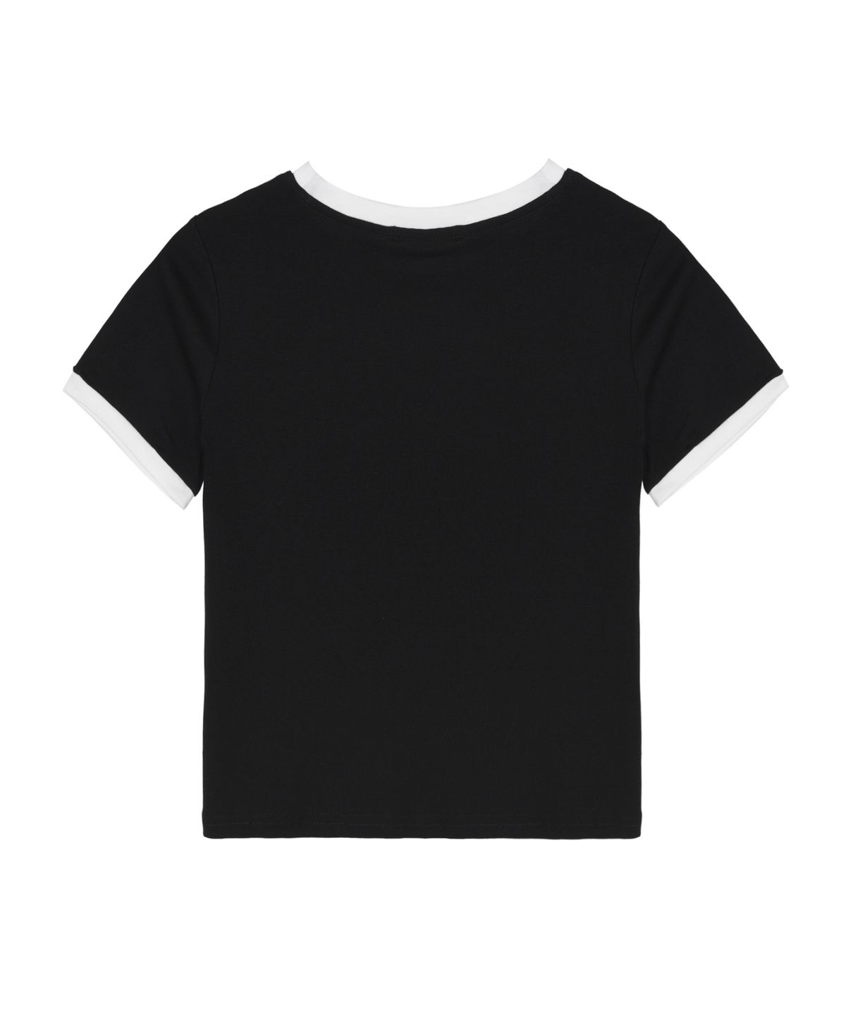 닉앤니콜(NICK&NICOLE) NICOLE EMBROIDERY RINGER CROP TOP_BLACK
