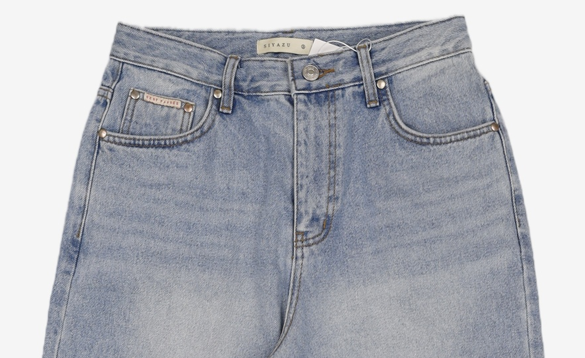 시야쥬(SIYAZU) SIJN6058 뉴 와이드 데님_Light blue M