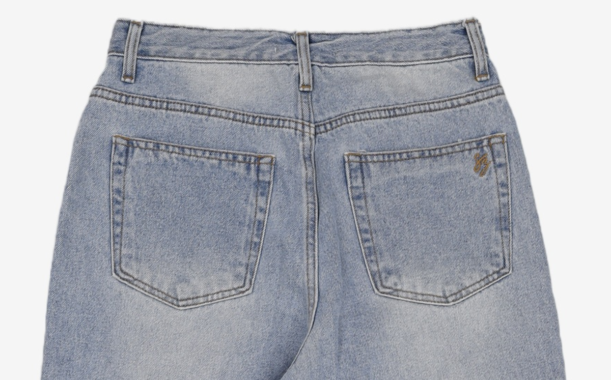 시야쥬(SIYAZU) SIJN6058 뉴 와이드 데님_Light blue M
