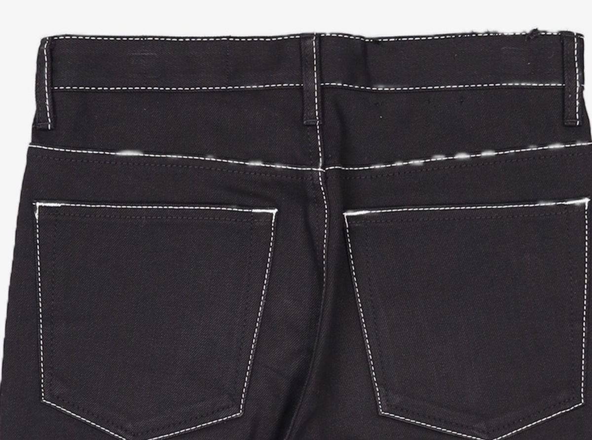 가먼트레이블(GARMENT LABLE) [피스워커x가먼트레이블]Garment Worker Ordinary Jeans / Tapered (Black) S