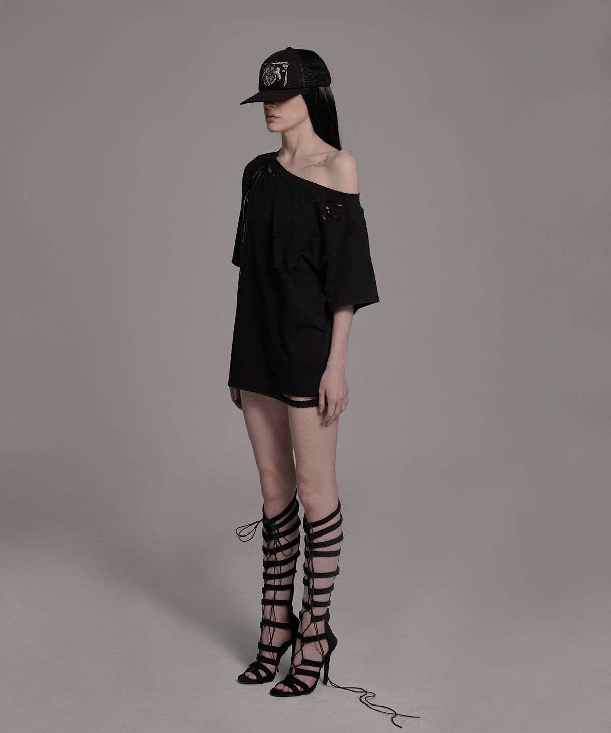 피아체(PIARCHE) VINTAGE DAMAGE T