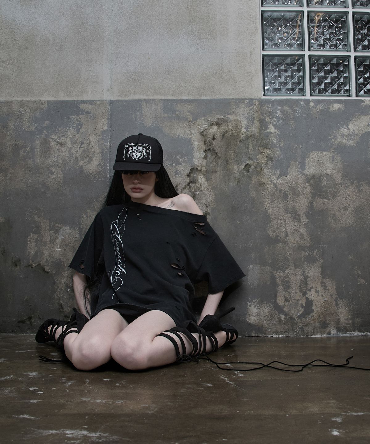 피아체(PIARCHE) VINTAGE DAMAGE T