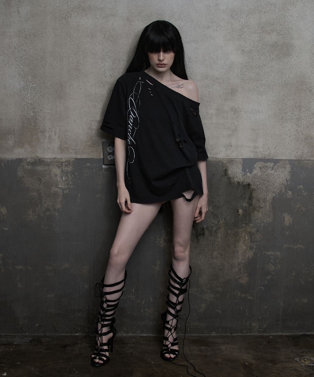 피아체(PIARCHE) VINTAGE DAMAGE T