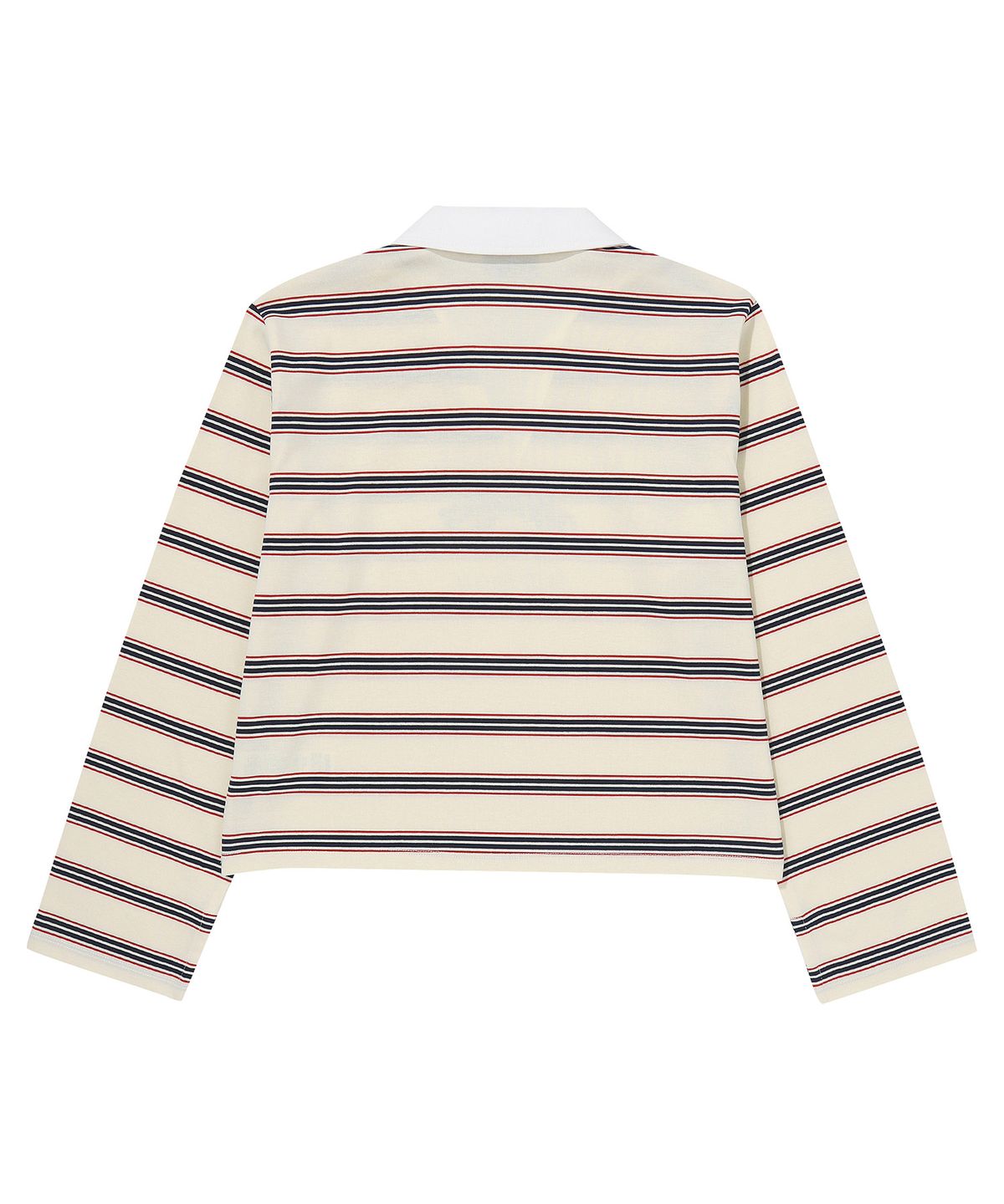 슈퍼드라이(SUPERDRY) 우먼스 스트라이프 칼라 롱 슬리브 아이보리 SDFIPDP29IVR