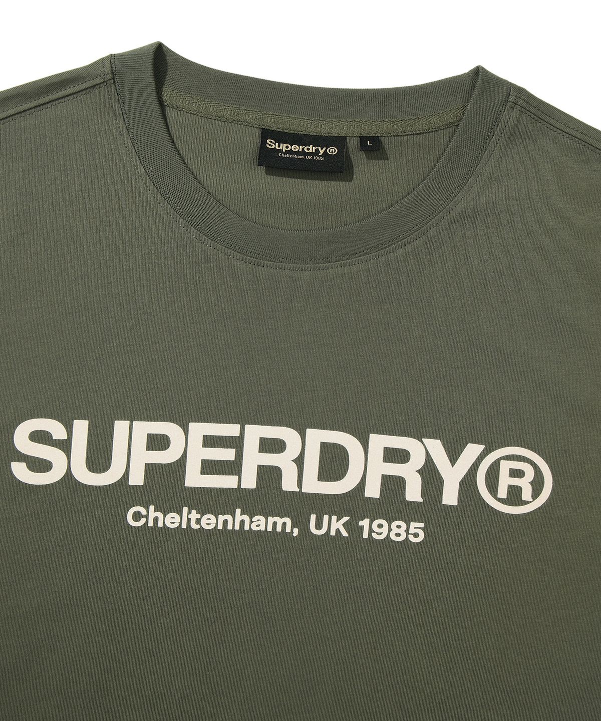 슈퍼드라이(SUPERDRY) 코어 로고 슬리브리스 카키 SDMIVCP60KHK