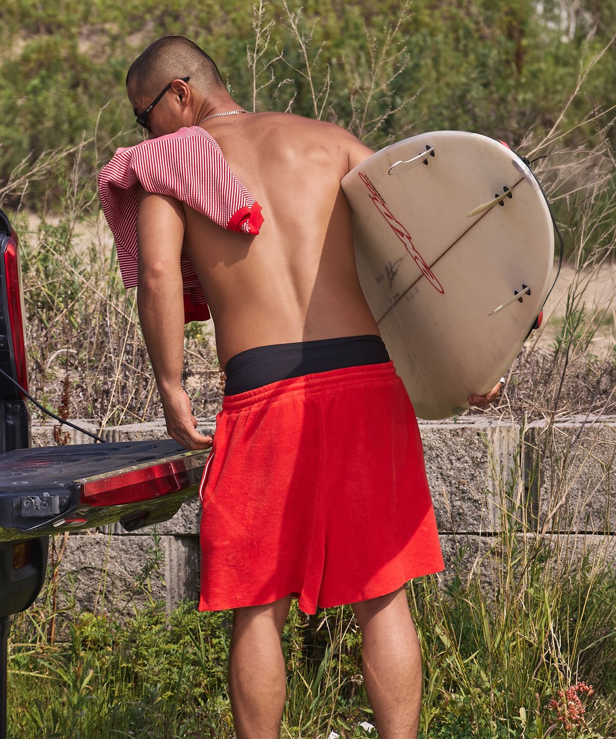 롤링스튜디오(ROLLINGSTUDIOS) COTTON TERRY SHORTS RED