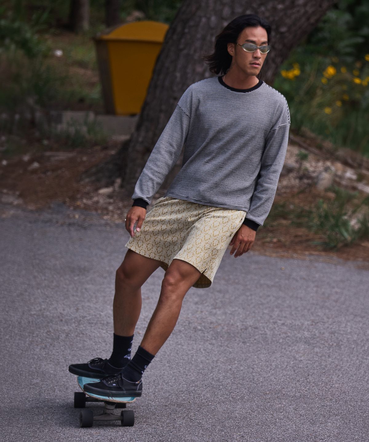 롤링스튜디오(ROLLINGSTUDIOS) DAMASK JACQUARD SHORTS MUSTARD