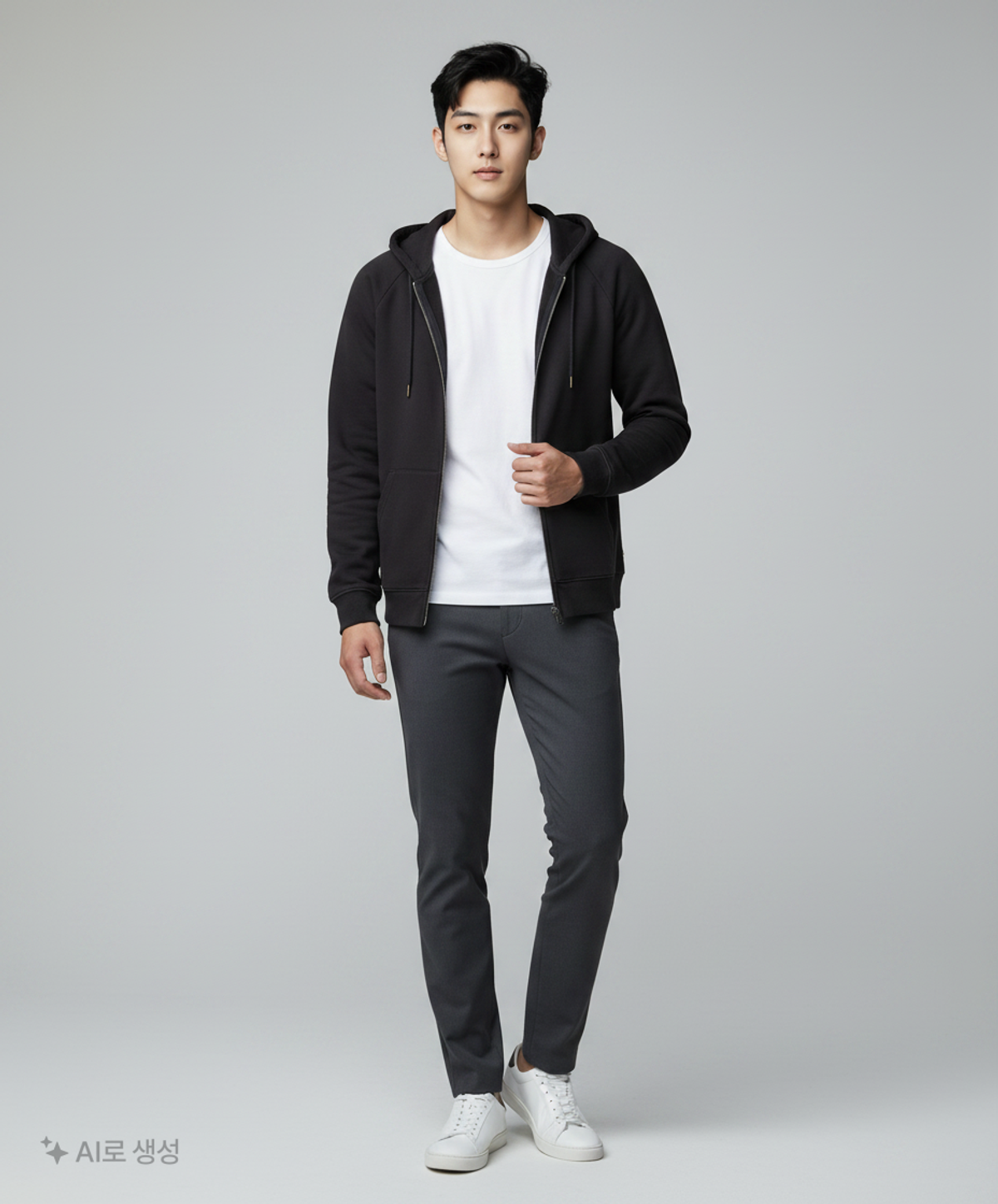스파오(SPAO) 후드 집업 L