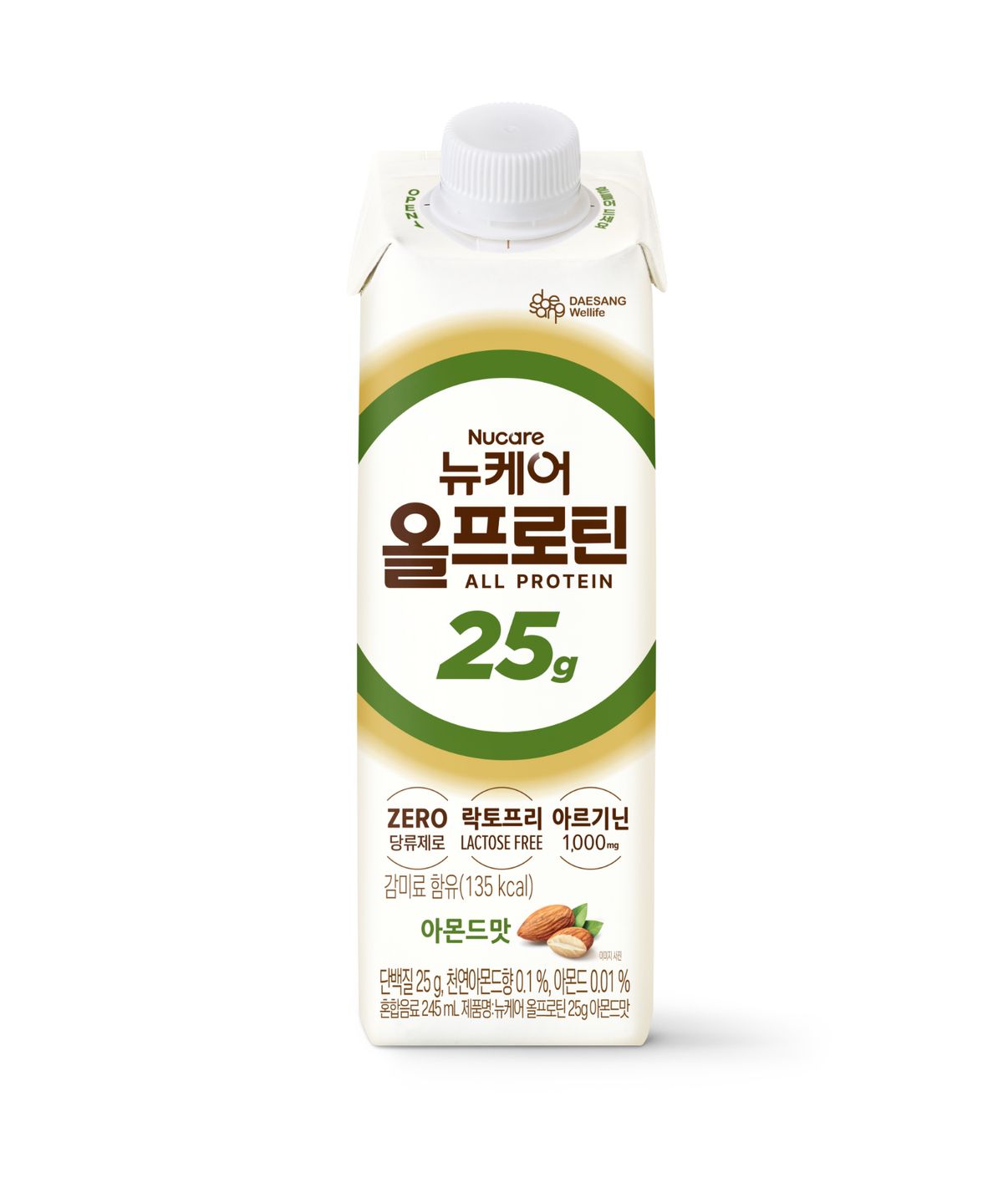 뉴케어(NUCARE) 16팩) 뉴케어 올프로틴 아몬드맛 25g 단백질 드링크 245ml