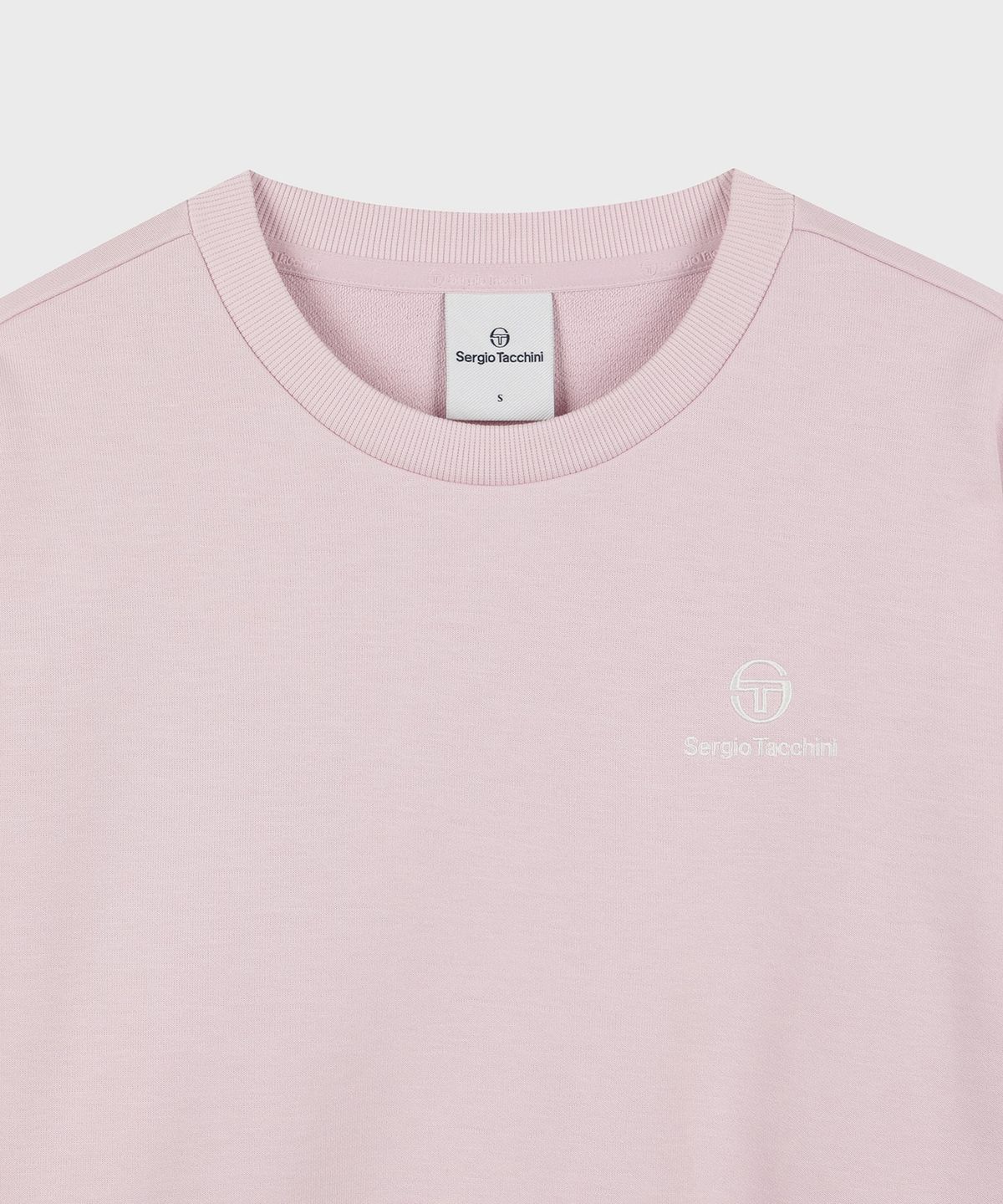 세르지오 타키니(SERGIO TACCHINI) W 버터쭈리 세미크롭 맨투맨 (L.Pink)