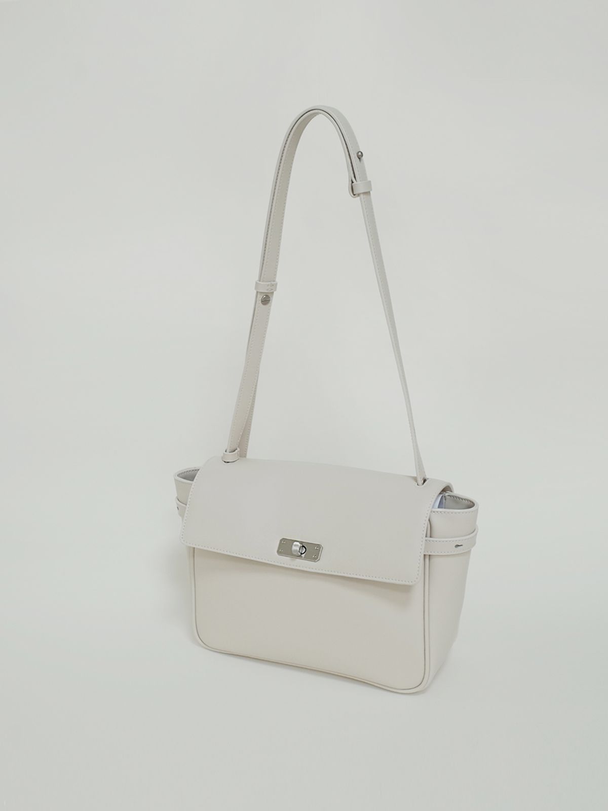 앙수이(ANSOUIS) AURE SATCHEL BAG MINI_ECRU