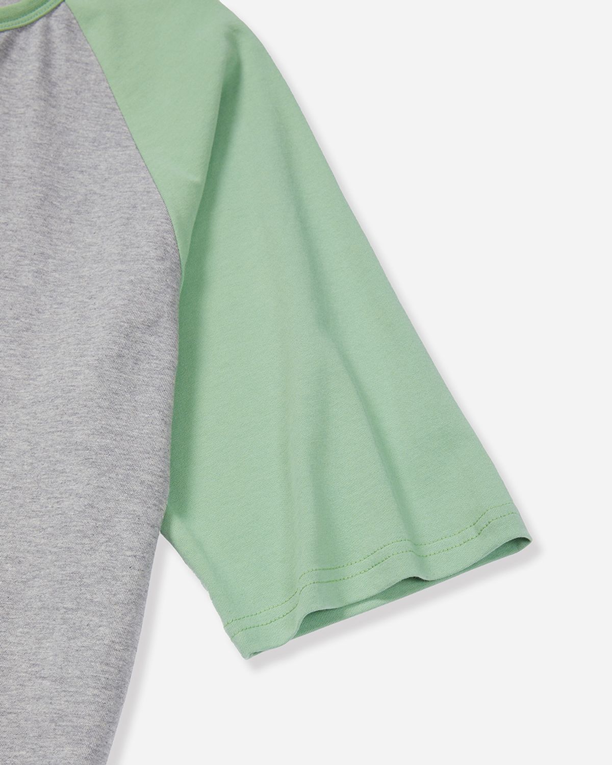 사일런트실러블(SILENTSYLLABLE) Two tone raglan T-shirts / Pistachio