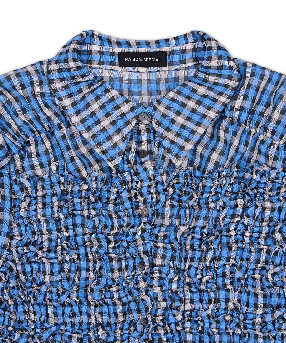 메종 스페셜(MAISON SPECIAL) 셔링 프렌치 슬리브 셔츠 (Shirring French Sleeve Shirt)