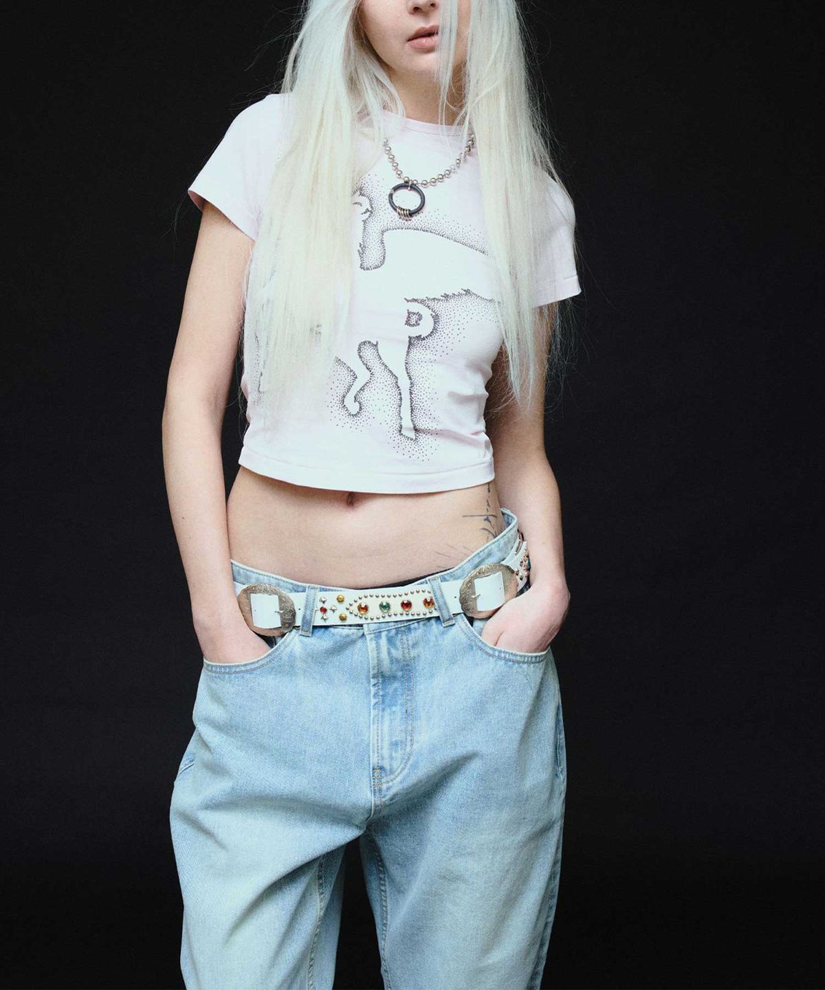 인세인개러지(INSANEGARAGE) INSANE WOMEN UNICORN T-SHIRT_PINK
