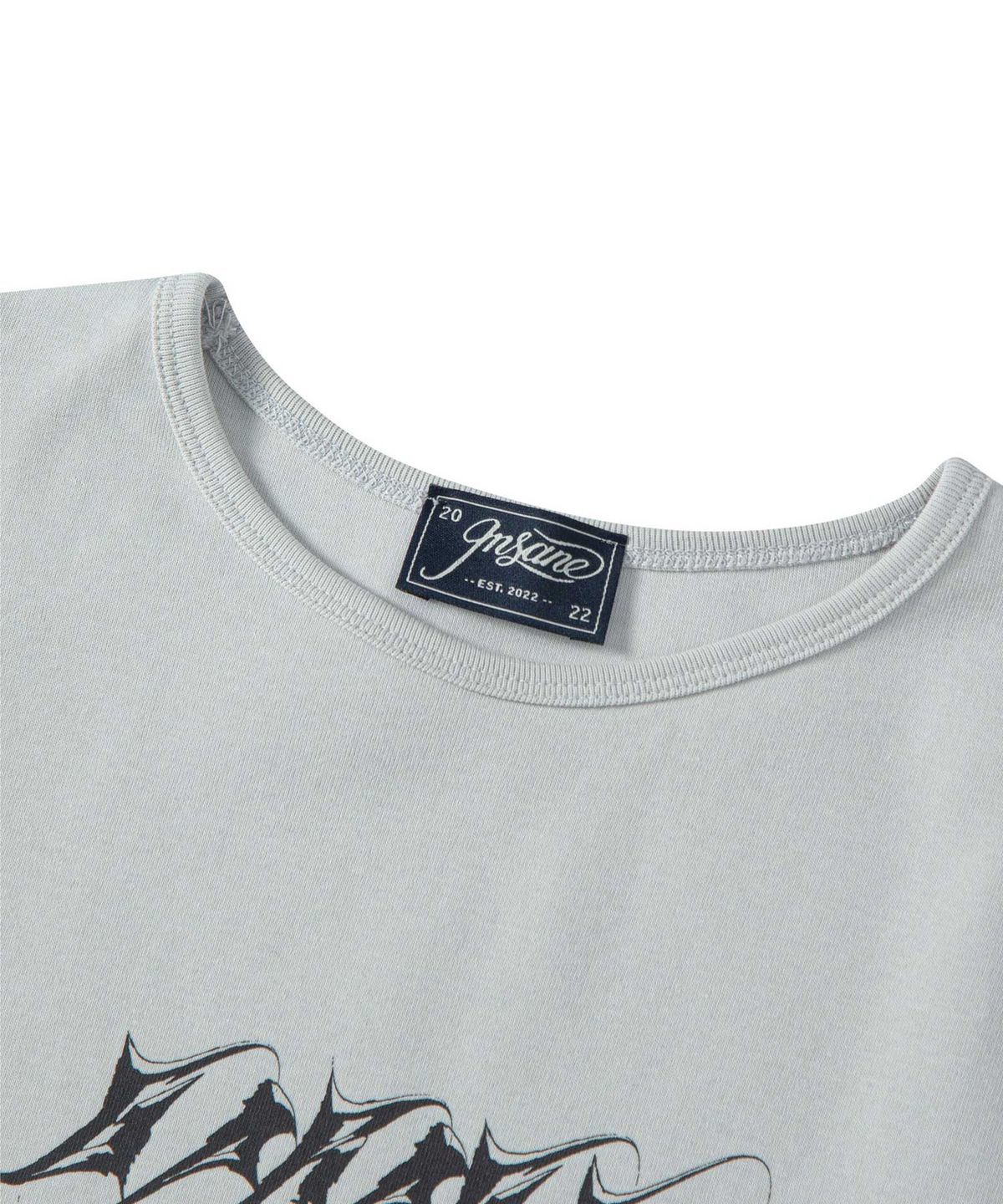 인세인개러지(INSANEGARAGE) INSANE WOMEN GRAPHIC T-SHIRT_LIGHT GRAY