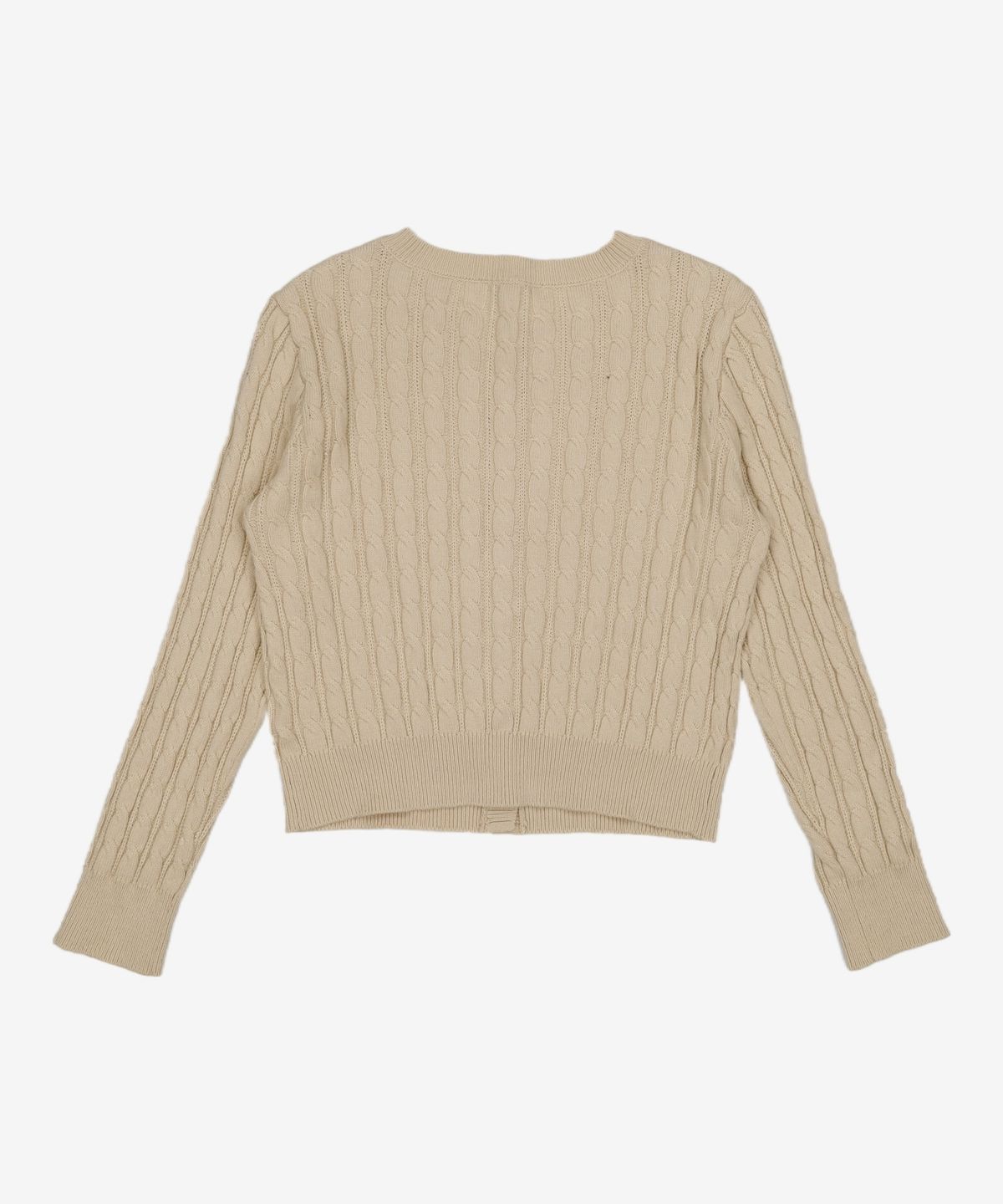 미쏘(MIXXO) 라운드넥 케이블 가디건_MIWCKET43T S