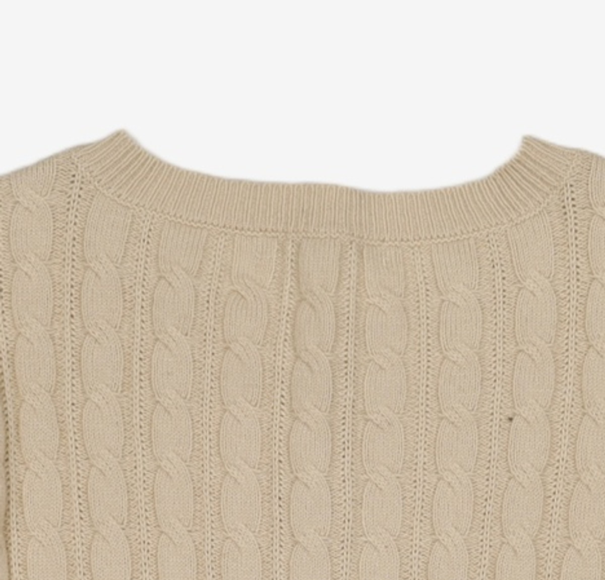 미쏘(MIXXO) 라운드넥 케이블 가디건_MIWCKET43T S
