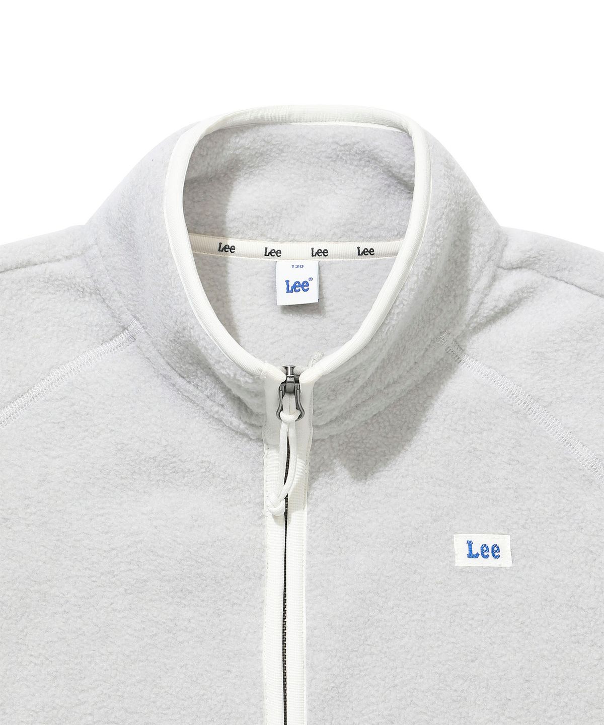 리 키즈(LEE KIDS) 솔리드 플리스 집업 오트밀 LK2604JD01OT