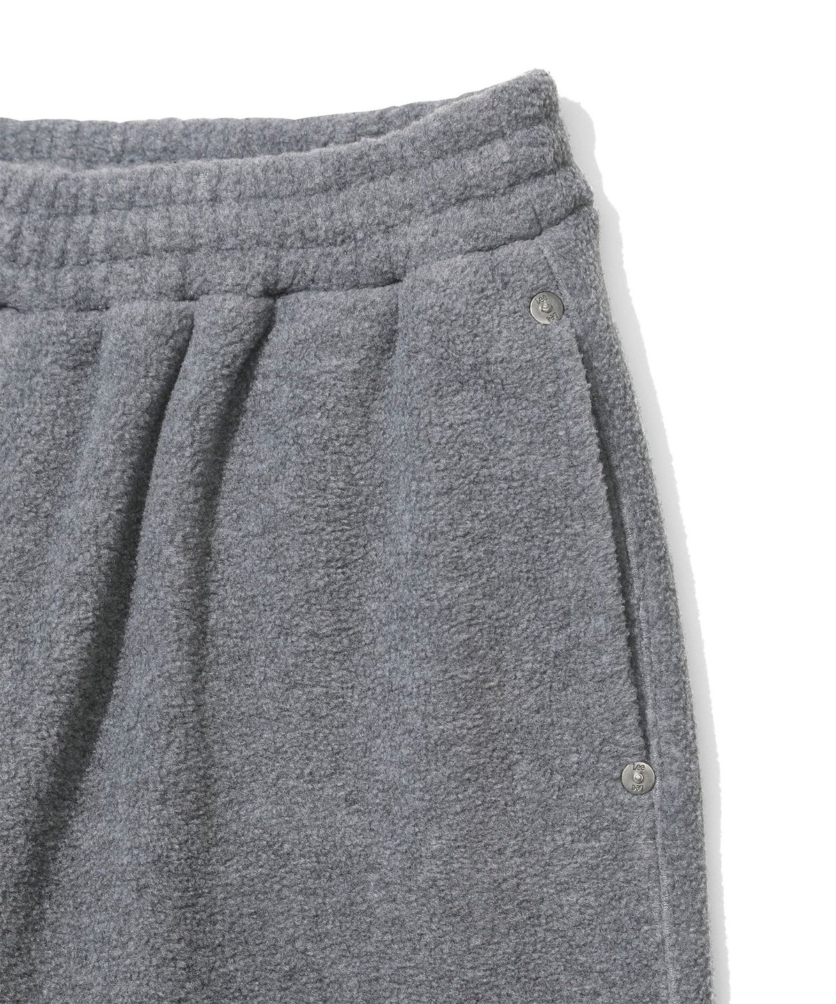 리 키즈(LEE KIDS) 와이드 스트레이트 플리스 팬츠 멜란지그레이 LK2604JP02MG
