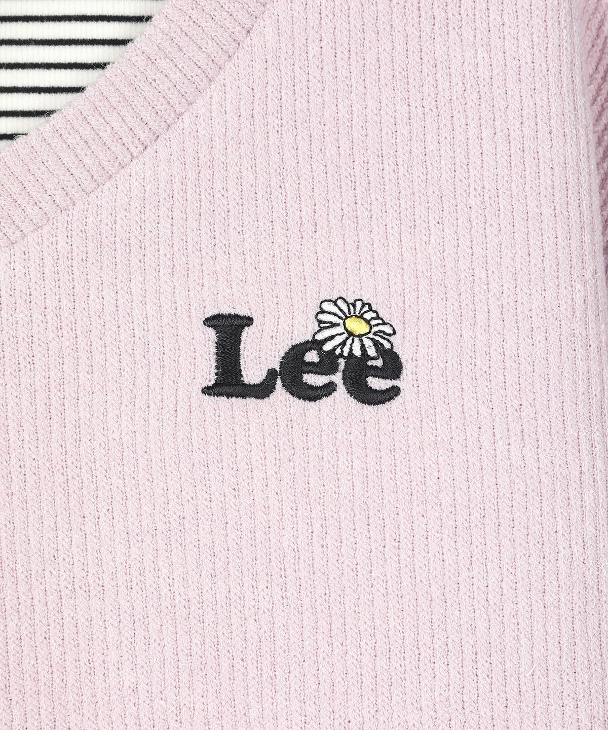 리 키즈(LEE KIDS) 레이어드 세미 크롭 스웻셔츠 핑크 LK2604CR71PI
